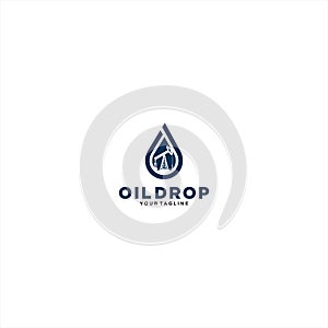 Oil Drop Logo Template Design