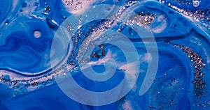 Oil drop paint sparkling fluid enamel acryl blob photo