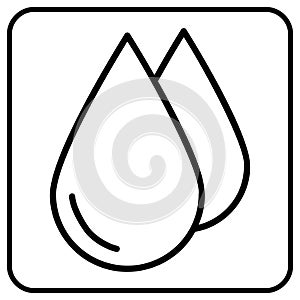 Oil drop vector icon