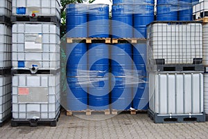Oil drums and container