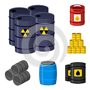 Oil drums container fuel cask storage rows steel barrels