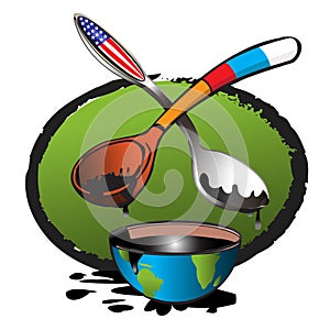 Oil and everything that is connected with it.