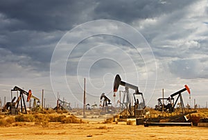 Oil Field in Desert