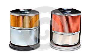 Oil filters, clipping path