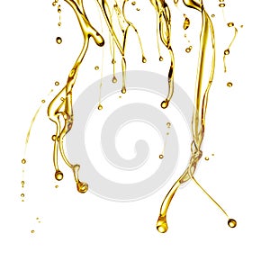 Oil flowing