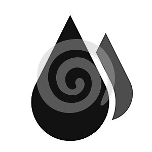 Oil, fuel liquid drop, droplet icon, symbol. Petrol, petroleum, diesel symbol