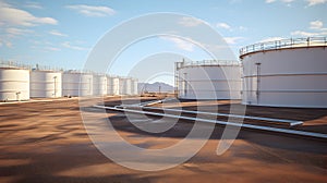 Oil and fuel storage facility in the middle east