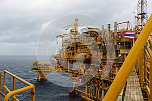 Oil and Gas central processing platform and remote platform pro