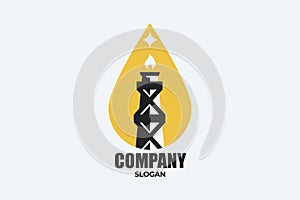 Oil_gas company vector logo EPS 10 file