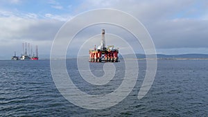 Oil and Gas Drilling Rig in Cromarty Scotland