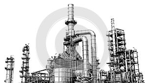 Oil and gas industrial,Oil refinery plant industry,Refinery factory oil storage tank and pipeline steel