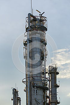 Oil and Gas industrial refinery plant.