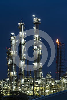 Oil and Gas industrial refinery plant.