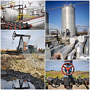 Oil gas industry collage