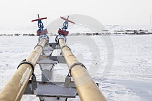Oil, gas industry. Group wellheads and valve armature,gas conditioning equipment