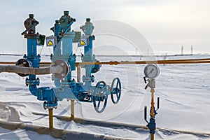 Oil, gas industry. Group wellheads and valve armature, Gas Relief Valves