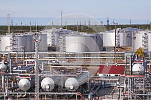 Oil and gas industry, oil refining and processing, oil pumping station