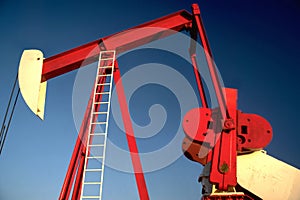 Oil Gas Industry Oilfield Drilling Rig Oil Pump Jack Offshore Technology Background