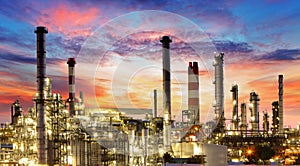 Oil and gas industry - refinery, factory, petrochemical plant photo