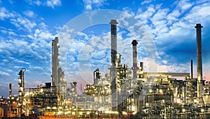 Oil and gas industry - refinery, factory, petrochemical plant photo