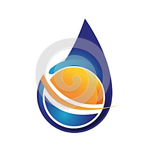 Oil and gas industry symbol design concept