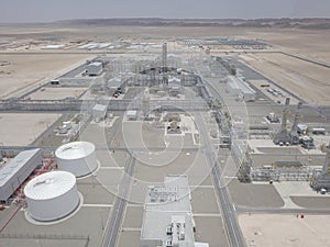 Oil & Gas Plant aerial view