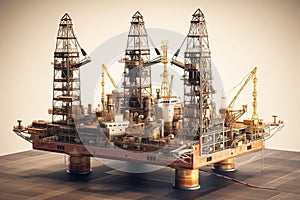 Oil and gas platform. Generative AI. Oil and gas industry