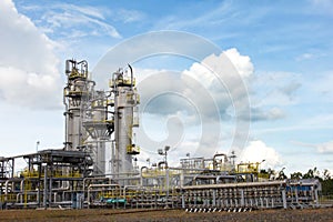 Oil and gas processing facility. photo