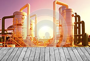 Oil and gas processing plant