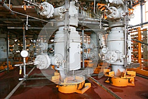 Oil and gas production slot on the platform, Well head control on oil and rig industry,