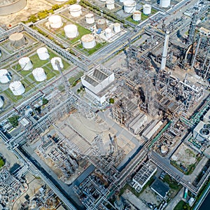 Oil and gas refinery or petroleum refinery