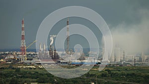 Oil and gas refinery plant