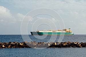 Oil and gas tanker, cargo ship transportation