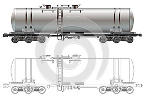 Oil / gasoline tanker car