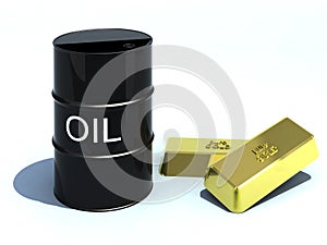 Oil and gold