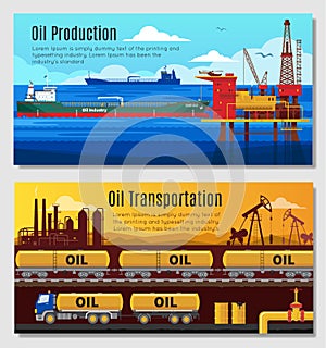 Oil Industry Horizontal Banners