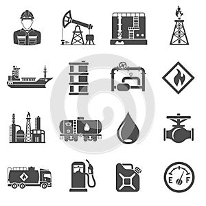 Oil industry Icons Set