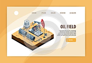 Oil Industry Isometric Website