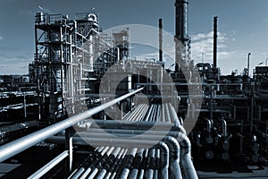 Oil industry at night