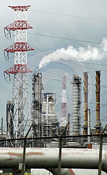 Oil industry in the Port of Antwerp, Belgium