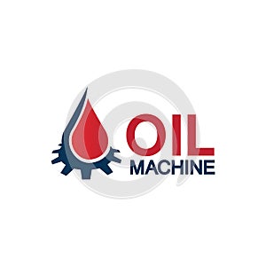 Oil industry vector design template,Oil Industry logo designs concept vector, Oil Gear Machine logo template symbol