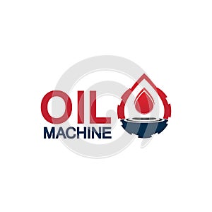 Oil industry vector design template,Oil Industry logo designs concept vector, Oil Gear Machine logo template symbol