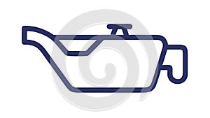 Oil Jug Container Icon Lubrication Maintenance Fluid Storage, vector design Generative AI