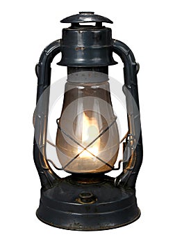 Oil Lamp (With CLipping Path{