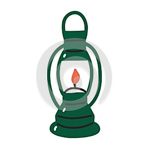 Oil lamp icon