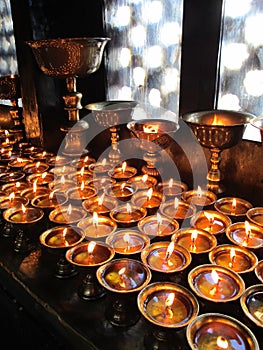 Oil lamps for prayers