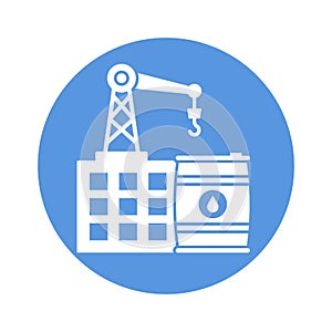 Oil lifter Vector Icon which can easily modify or edit