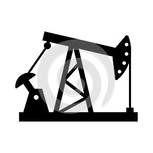 Oil machine rocking chair icon