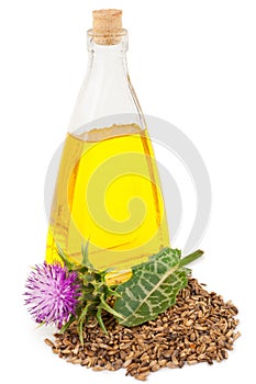 Oil of milk thistle photo