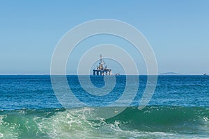 Oil Offshore Platform in the coast of the State of Rio de Janeiro, Brazil.